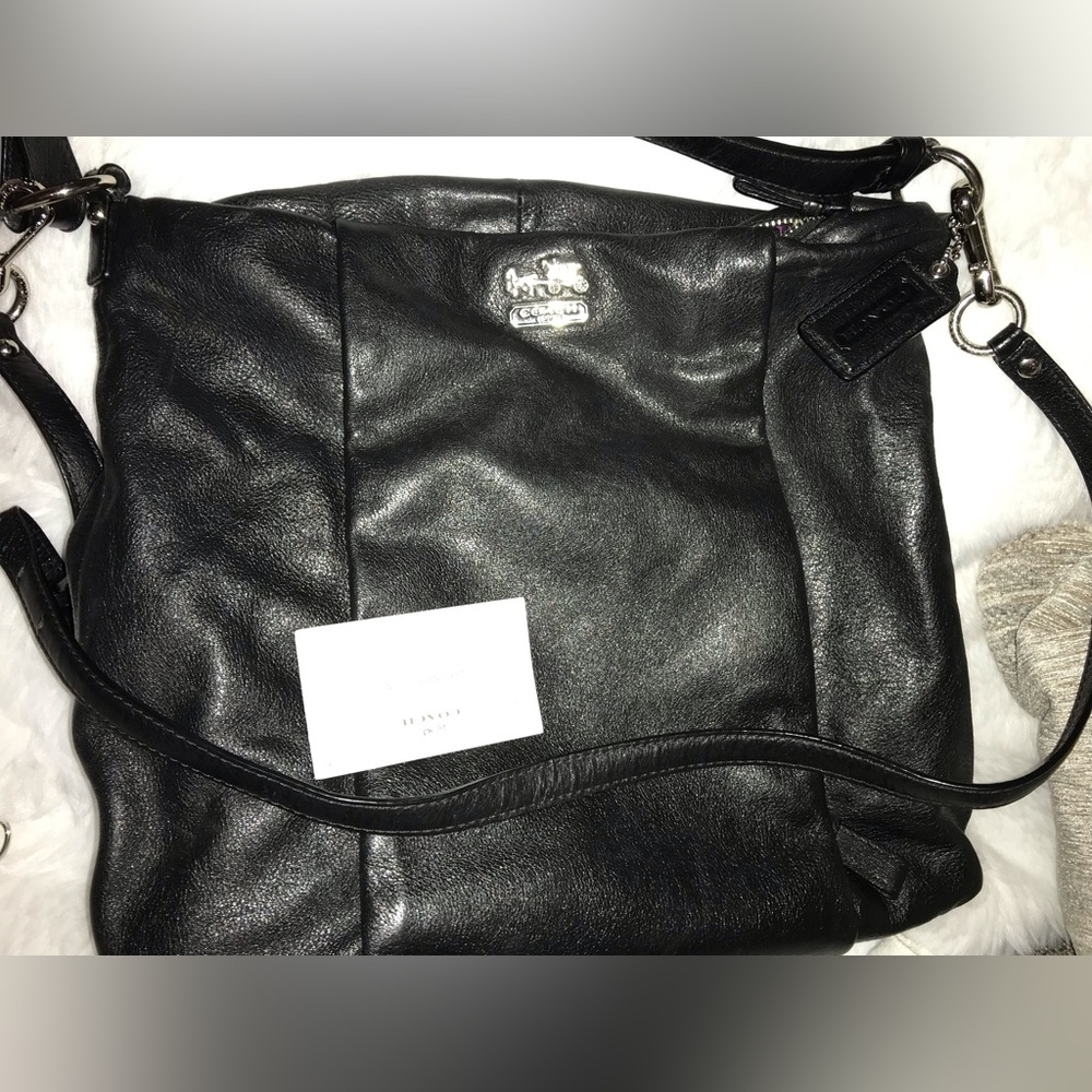 Coach Midnight Black Shoulder Bag